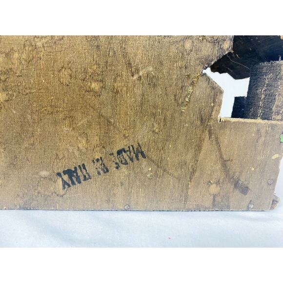 Vtg Creche Nativity Scene Christmas Manger Stable Figurines Made in ITALY 12.5” - Picture 6 of 9